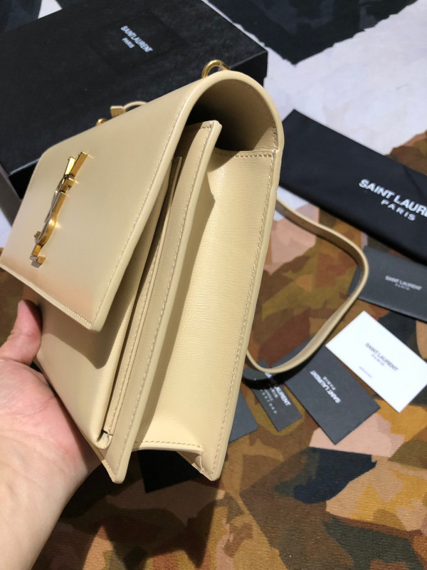 Y*L medium sunset satchel in smooth leather