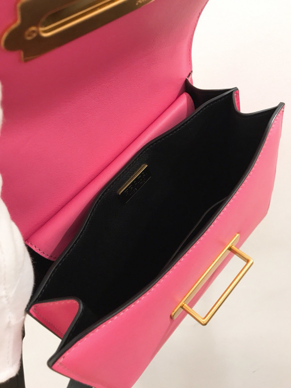 Pra*a cahier leather shoulder bag