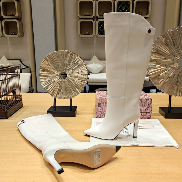 Ji*y Ch* alizze leather knee-high boots