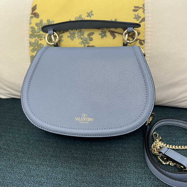 Valentino Garavani Vsling Saddle Leather Shoulder Bag