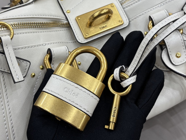 Chloe Paddington bag in grained leather - 36*18*18cm